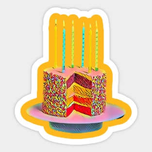 Eat Cake Sticker